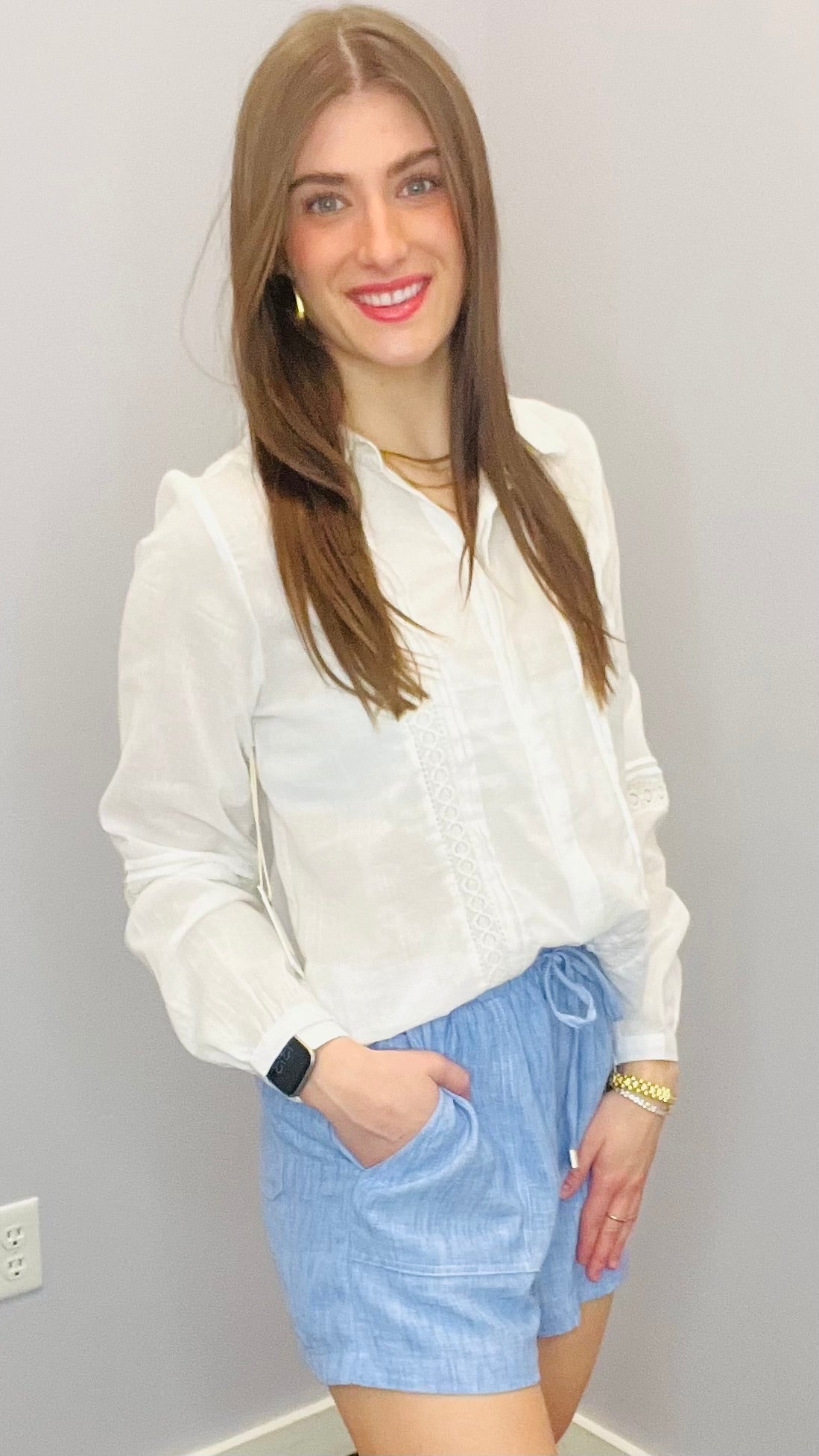 Soft Focus Lace Blouse by Dex