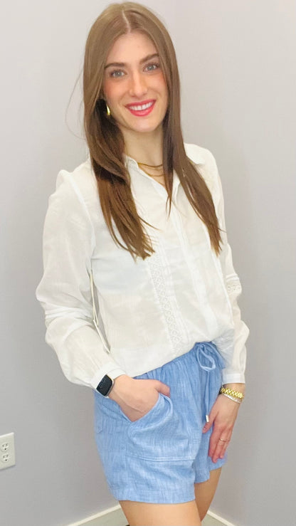 Soft Focus Lace Blouse by Dex