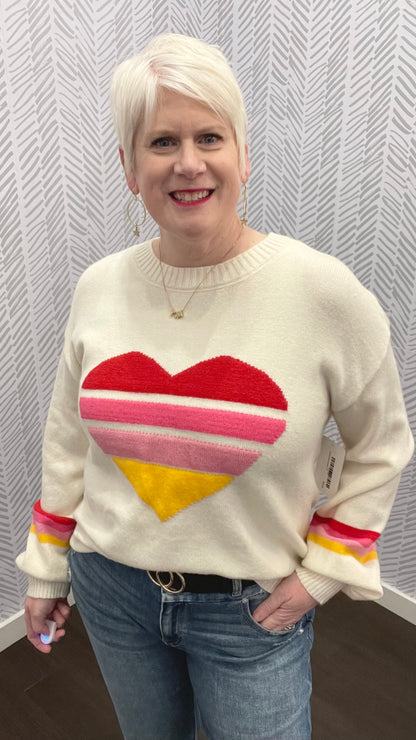 Sunset Heart Sweater