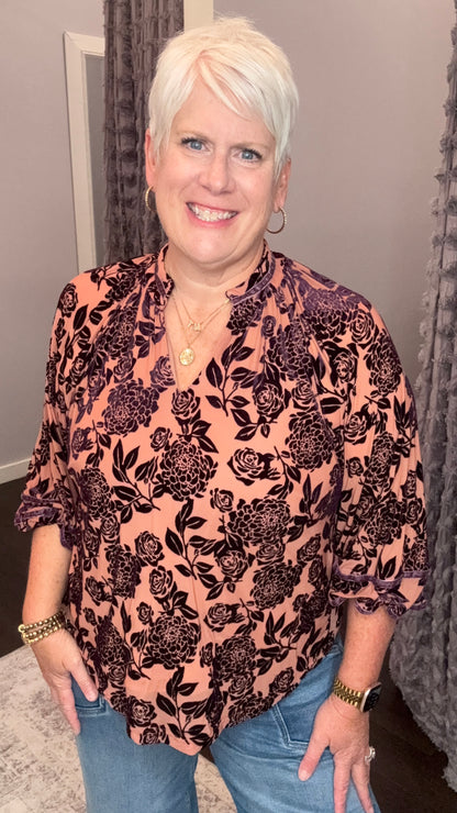Velvet Rose Whisper Top