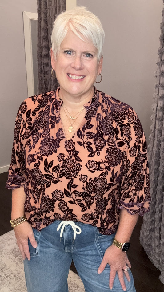 Velvet Rose Whisper Top