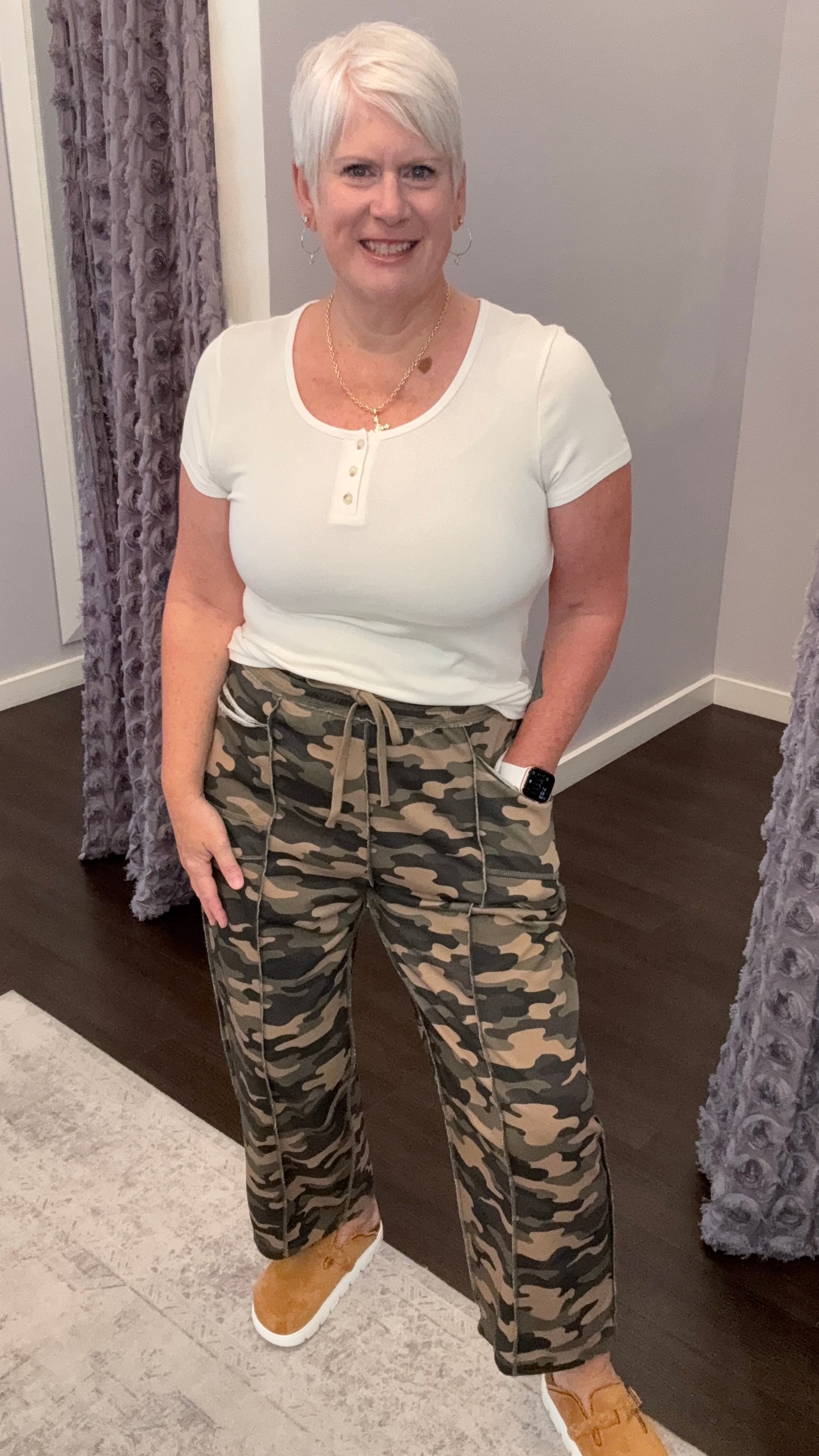 Weekend Warrior French Terry Barrel Leg Joggers