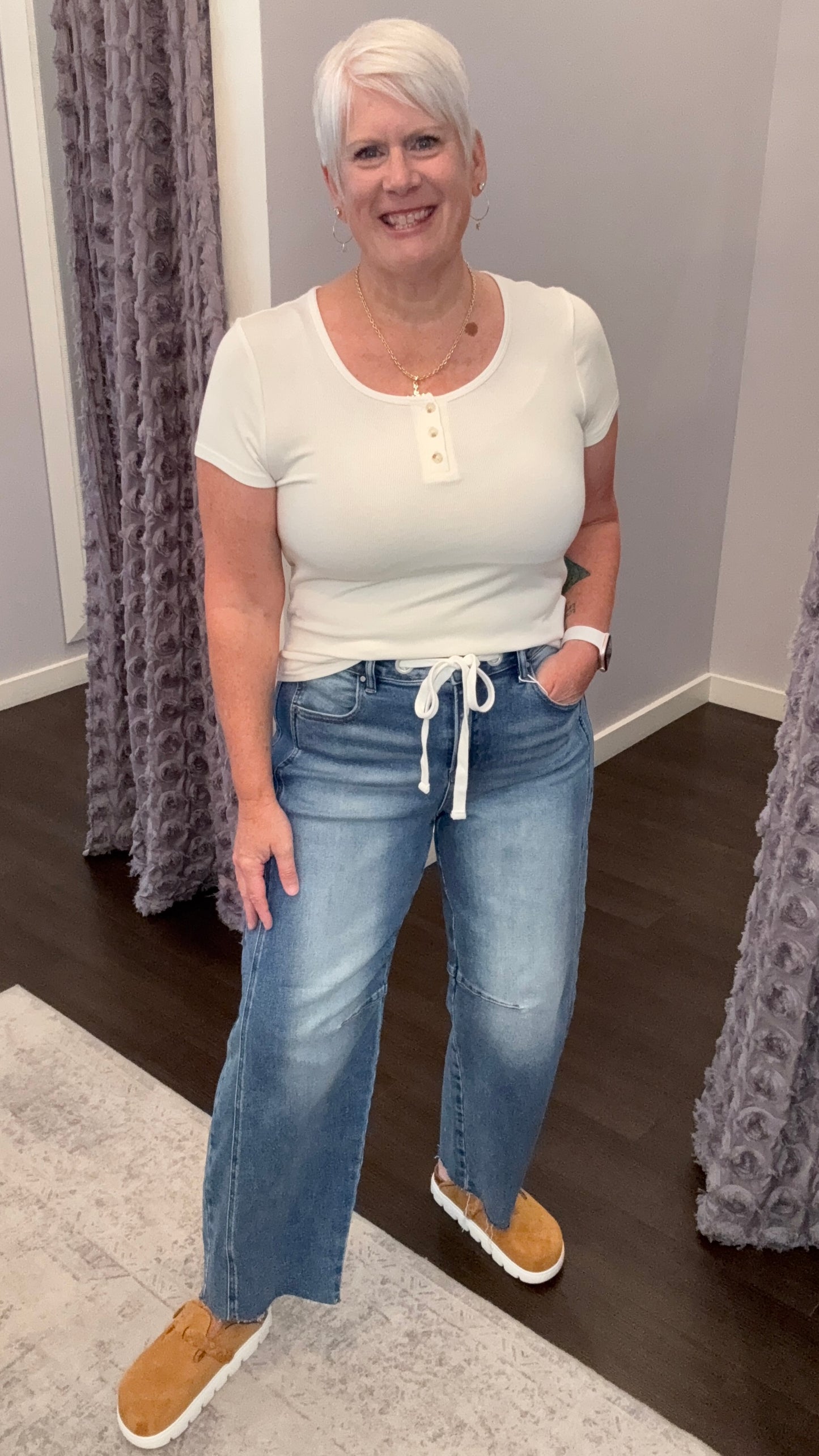 Better Together Barrel Leg Jeans by Risen
