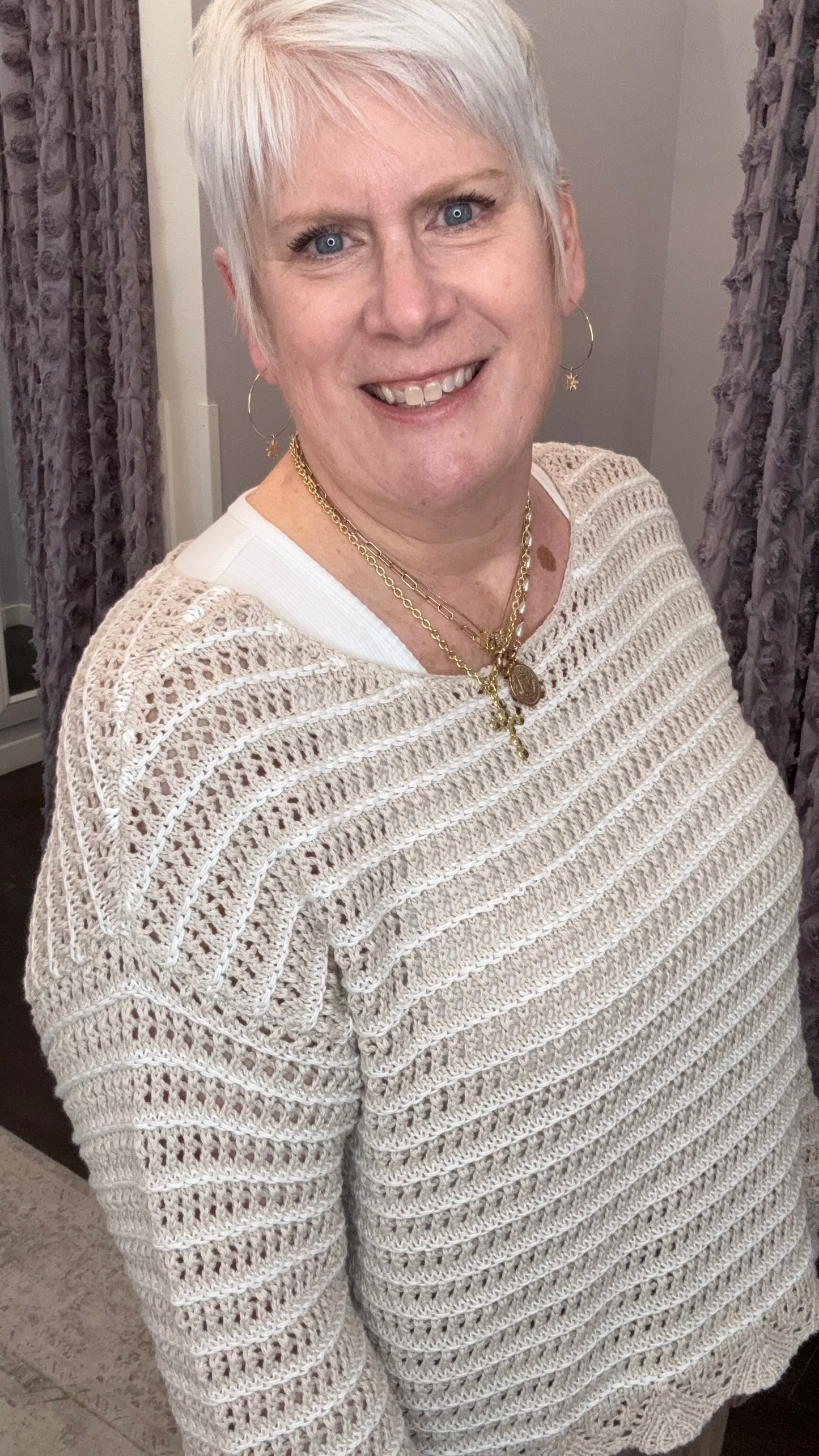 Sandy Shores Crochet Sweater by Dex