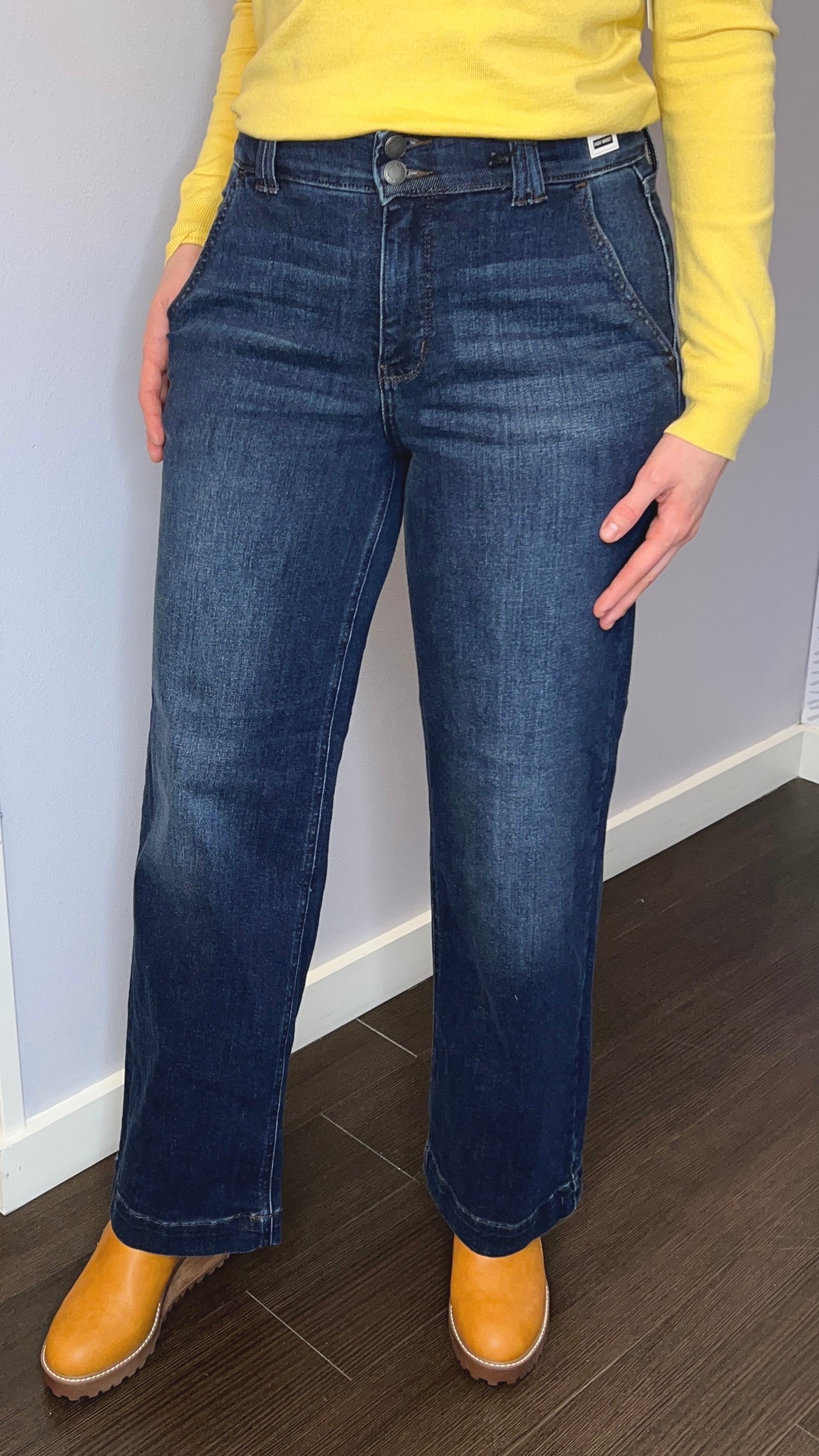 Blue Horizon High-Waist Wide Leg Jeans by Judy Blue