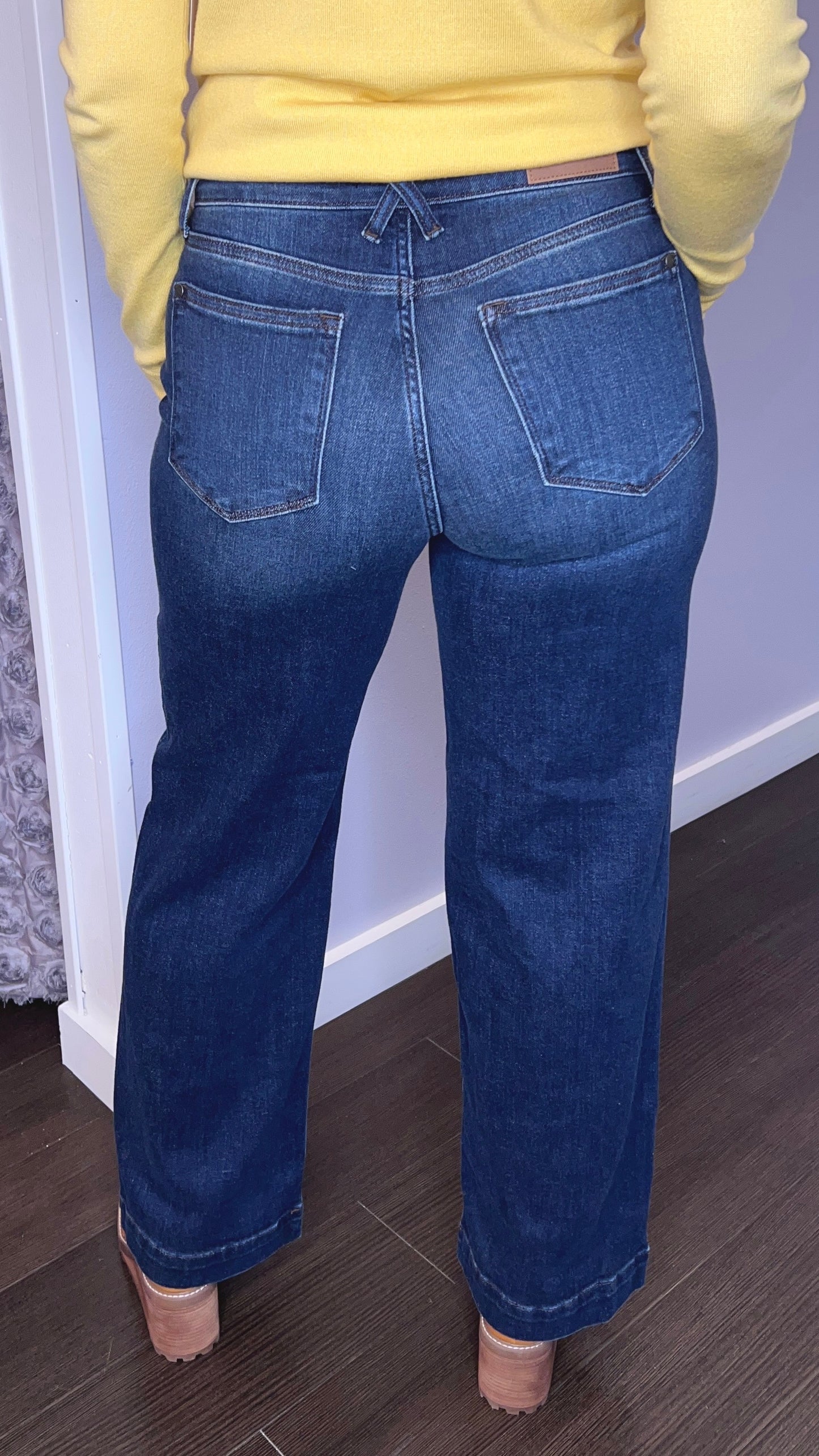 Blue Horizon High-Waist Wide Leg Jeans by Judy Blue