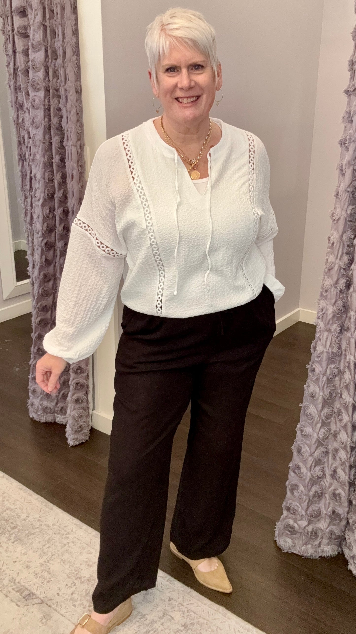 Midnight Breeze Linen Blend Pants by Dex