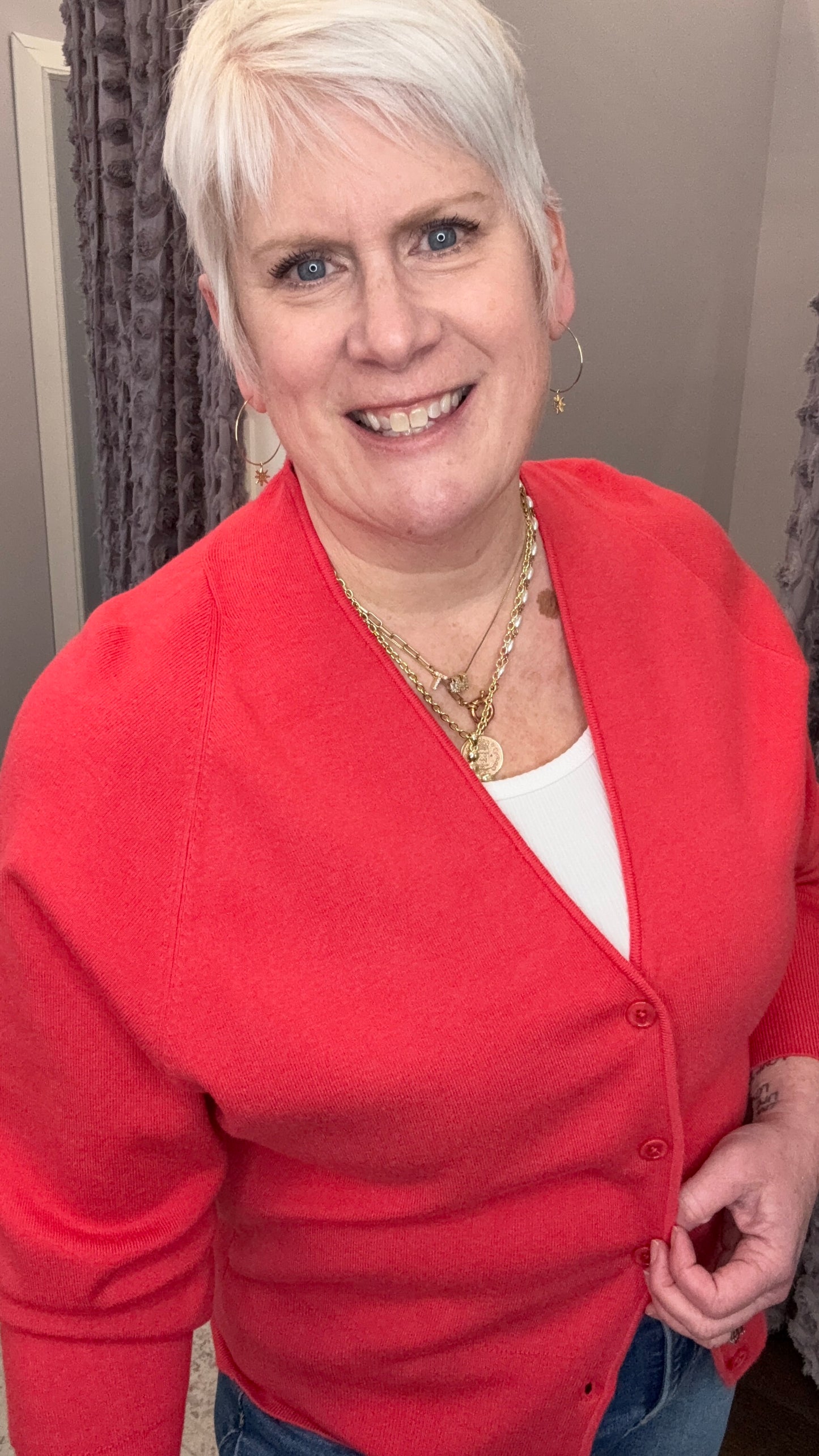 Coral Crush Cardigan by Dex