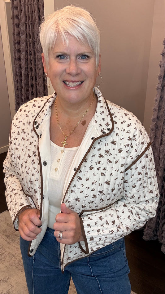 Cottage Bloom Quilted Jacket