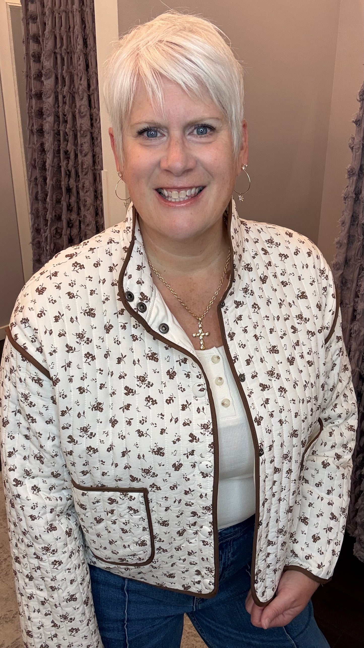Cottage Bloom Quilted Jacket