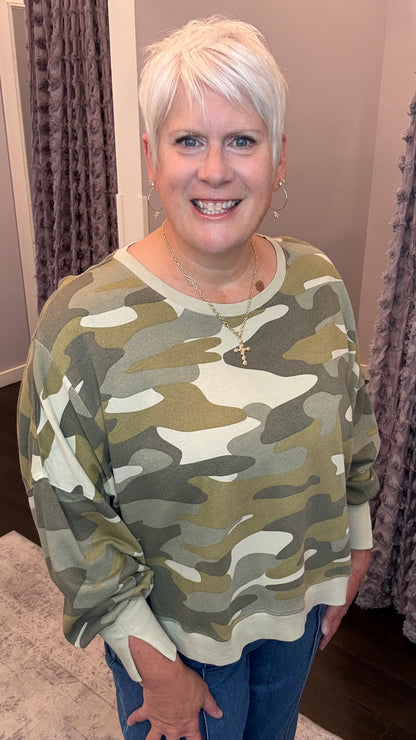 Trenton Pullover in Riviera Camo by Dear John