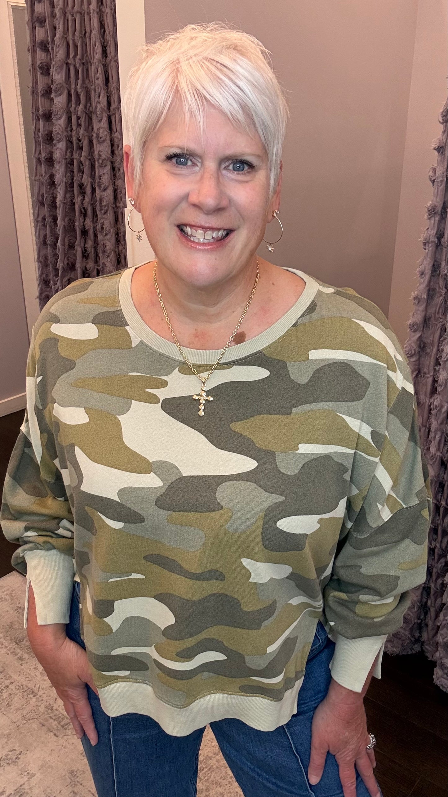 Trenton Pullover in Riviera Camo by Dear John