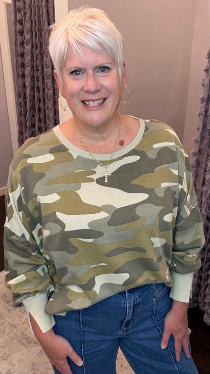 Trenton Pullover in Riviera Camo by Dear John