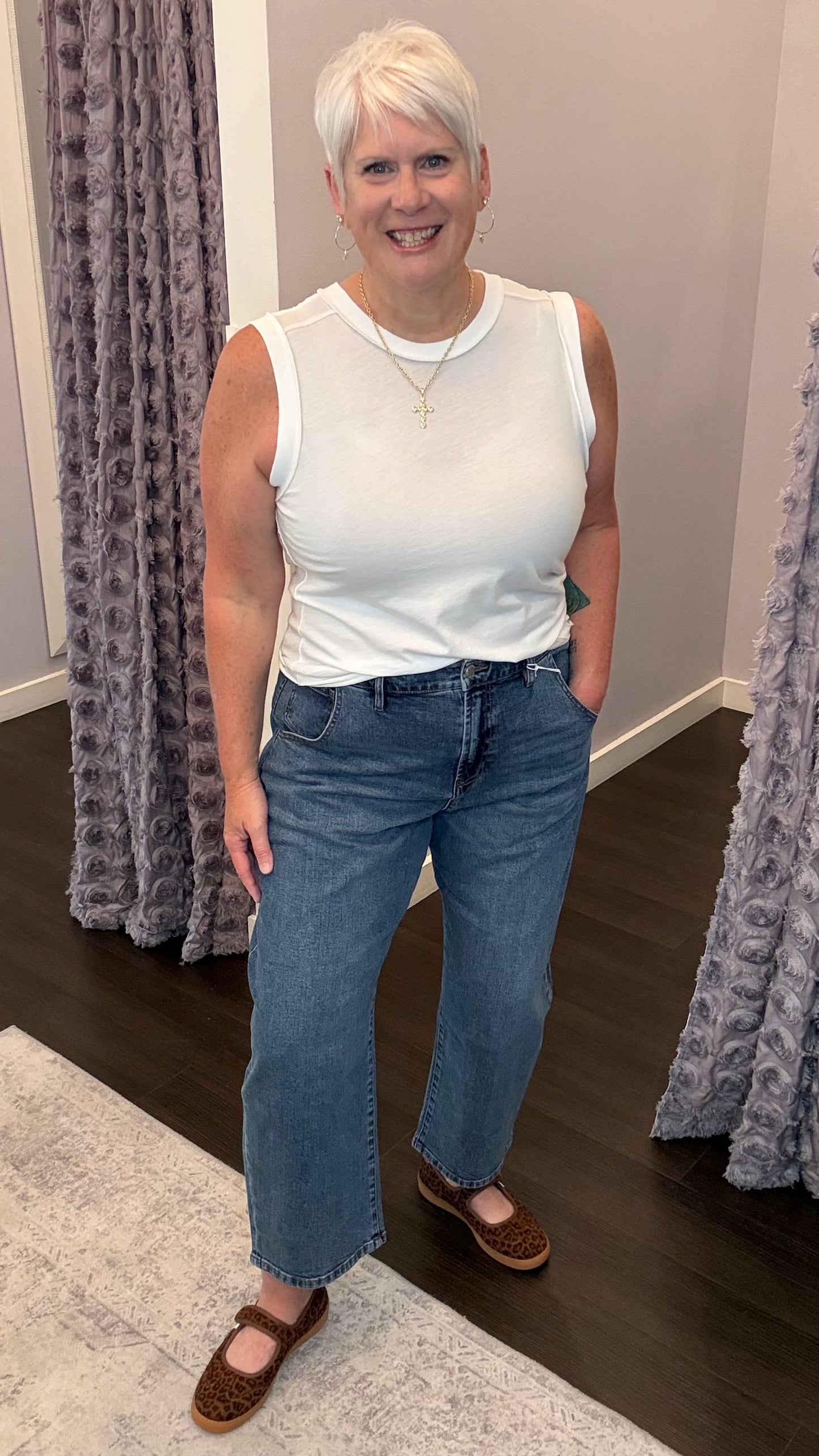 Lasso Mid Rise Jeans in Hazlett by Dear John