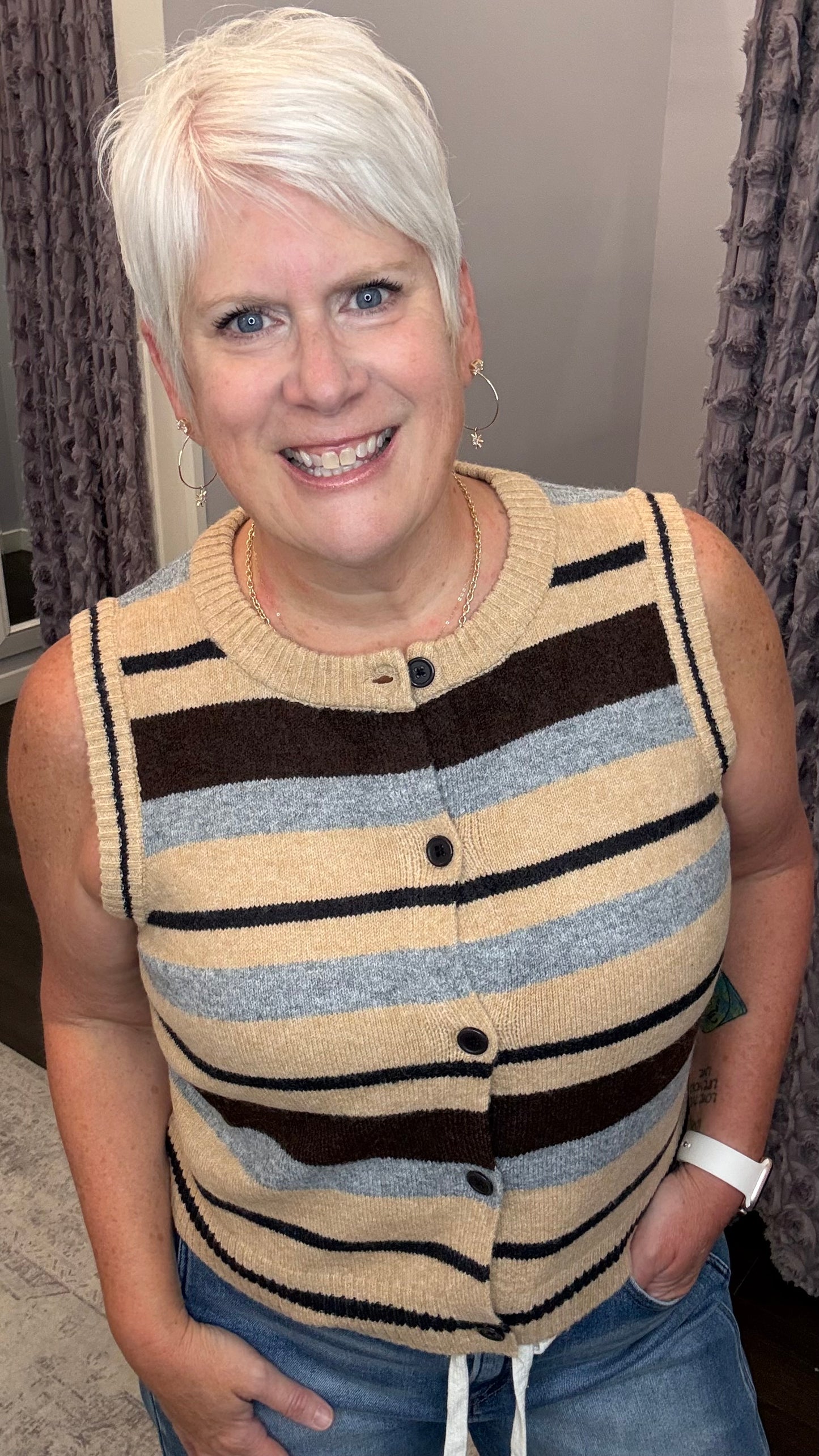 Cozy Cabin Sweater Vest by Dex