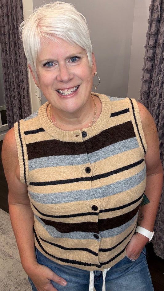 Cozy Cabin Sweater Vest by Dex