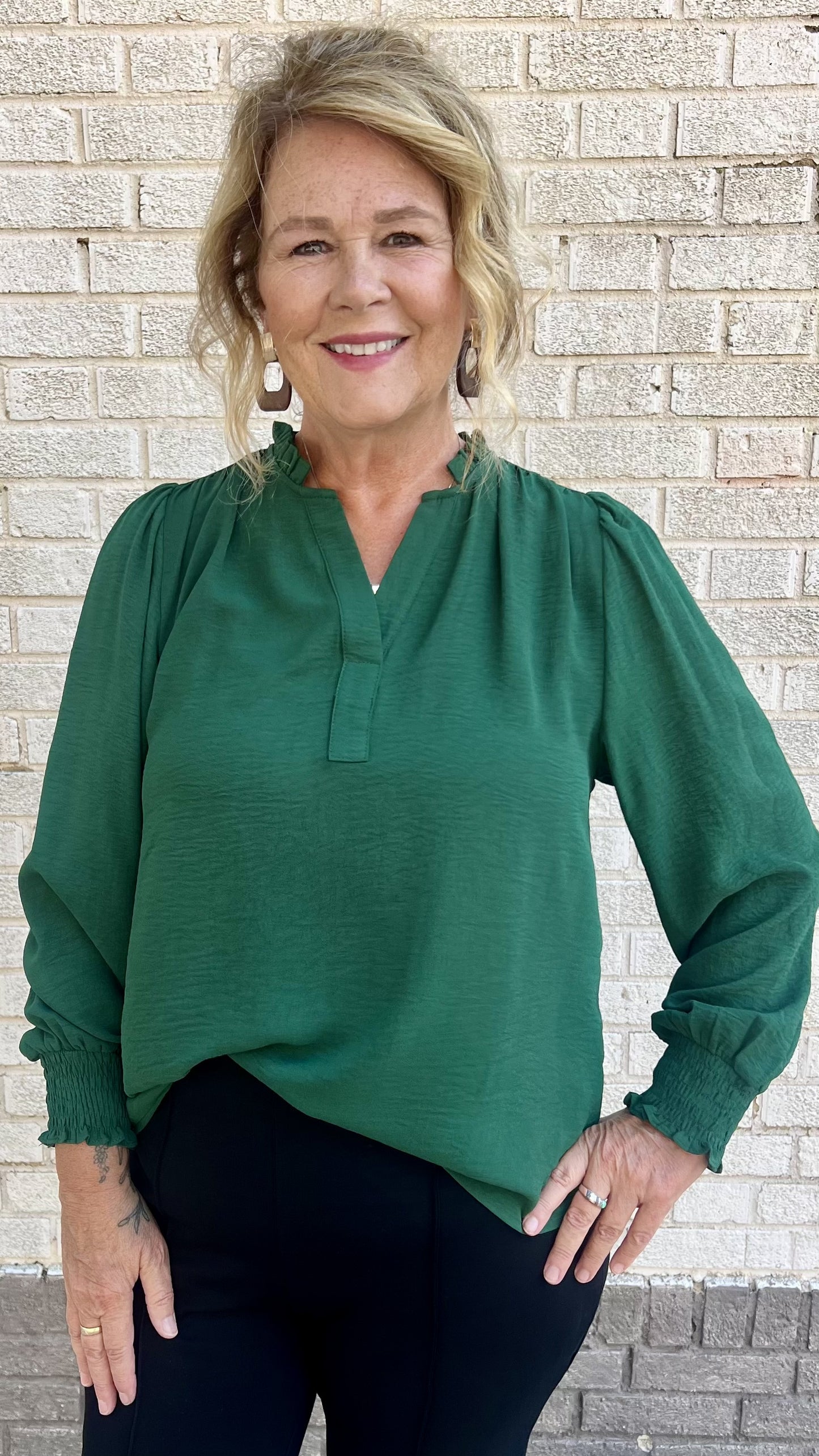 Evergreen Charm Blouse