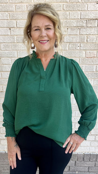 Evergreen Charm Blouse