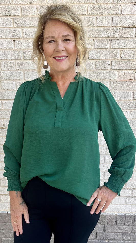 Evergreen Charm Blouse