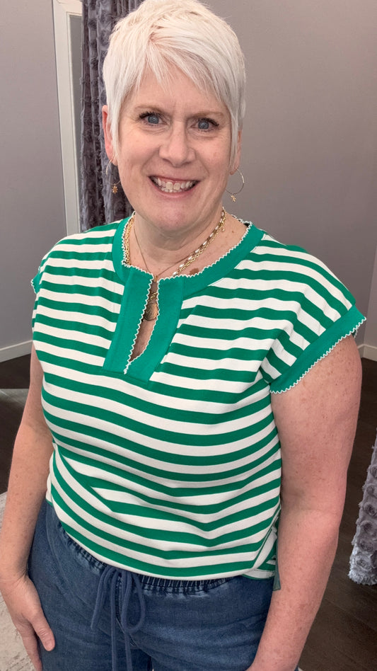 Play Nice Striped Top