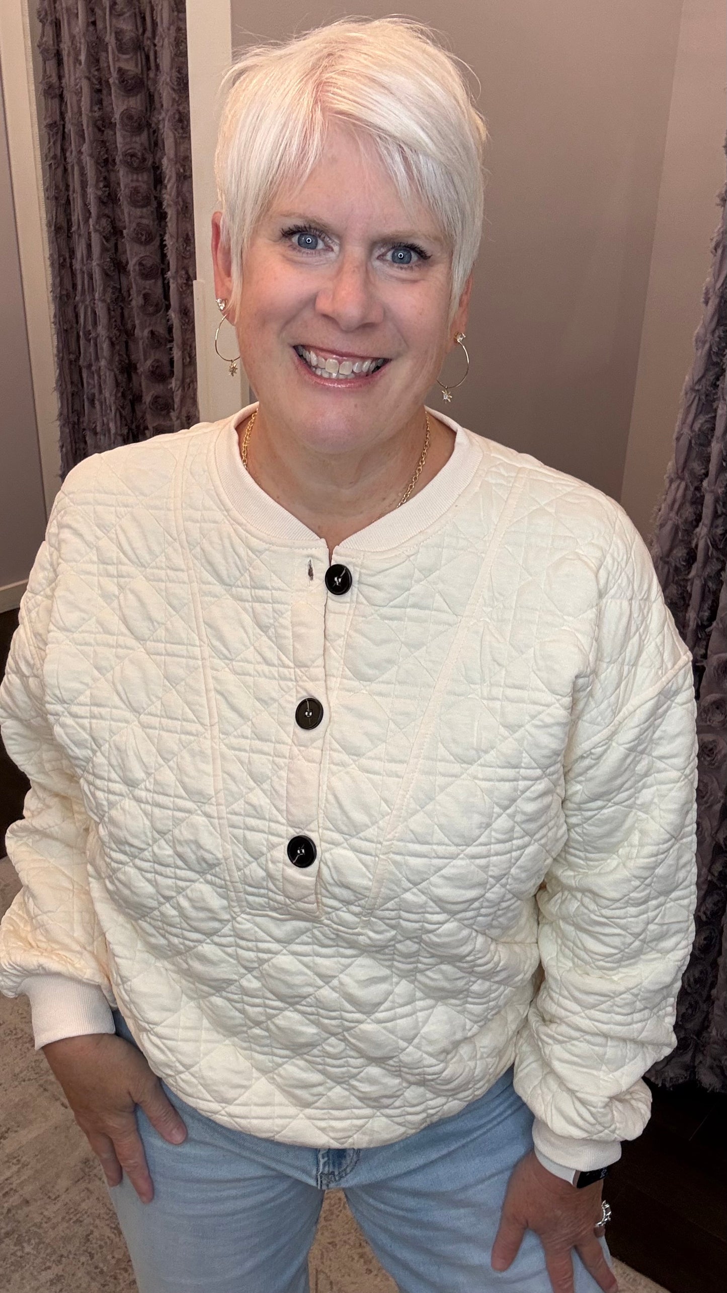 Soft Spot Quilted Pullover