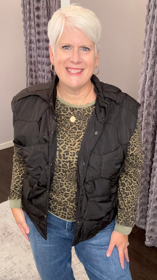 Lynn Vest in Black by Dear John