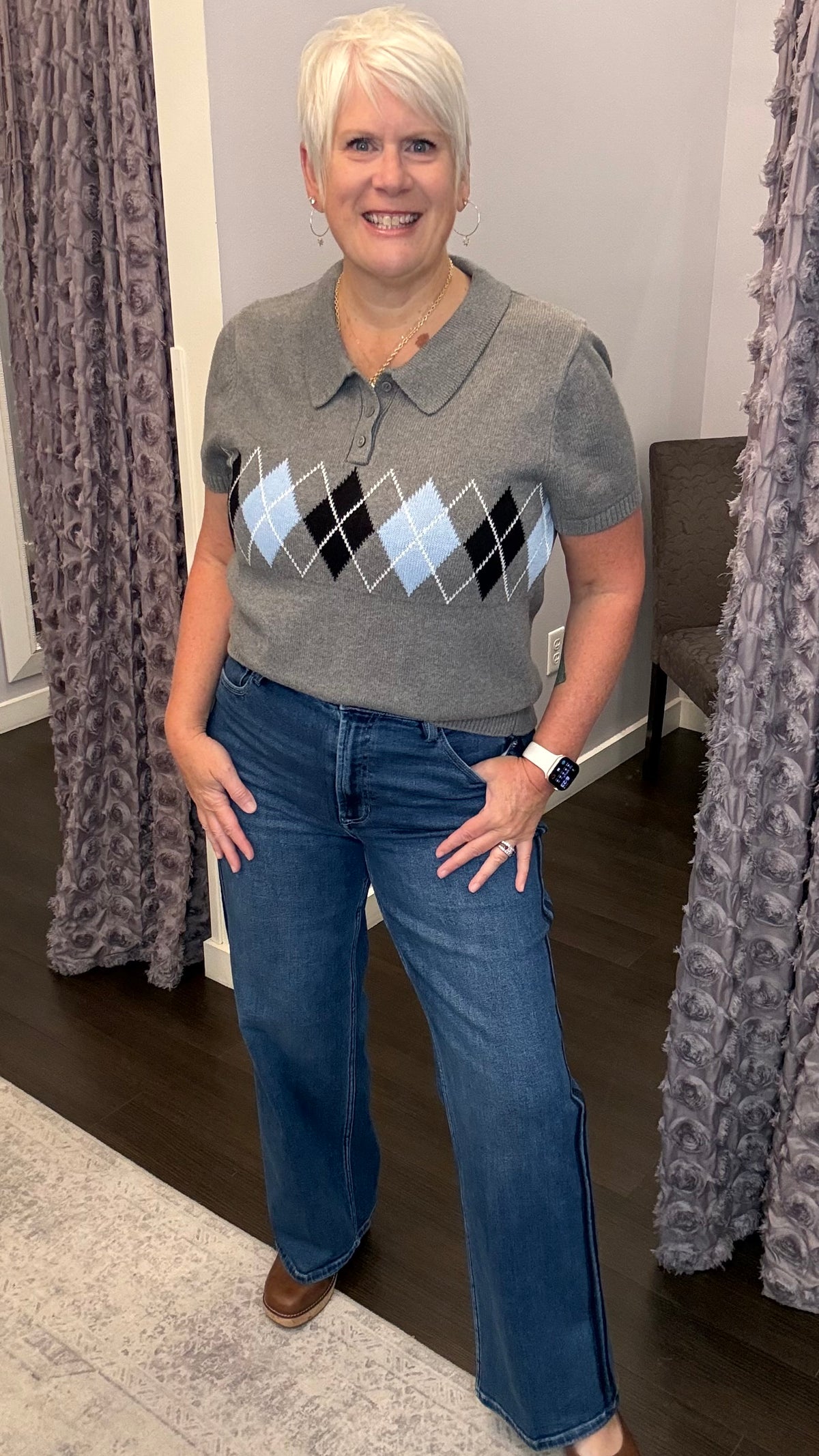 Margot Mid Rise Wide Leg Jeans in Drifting by Dear John