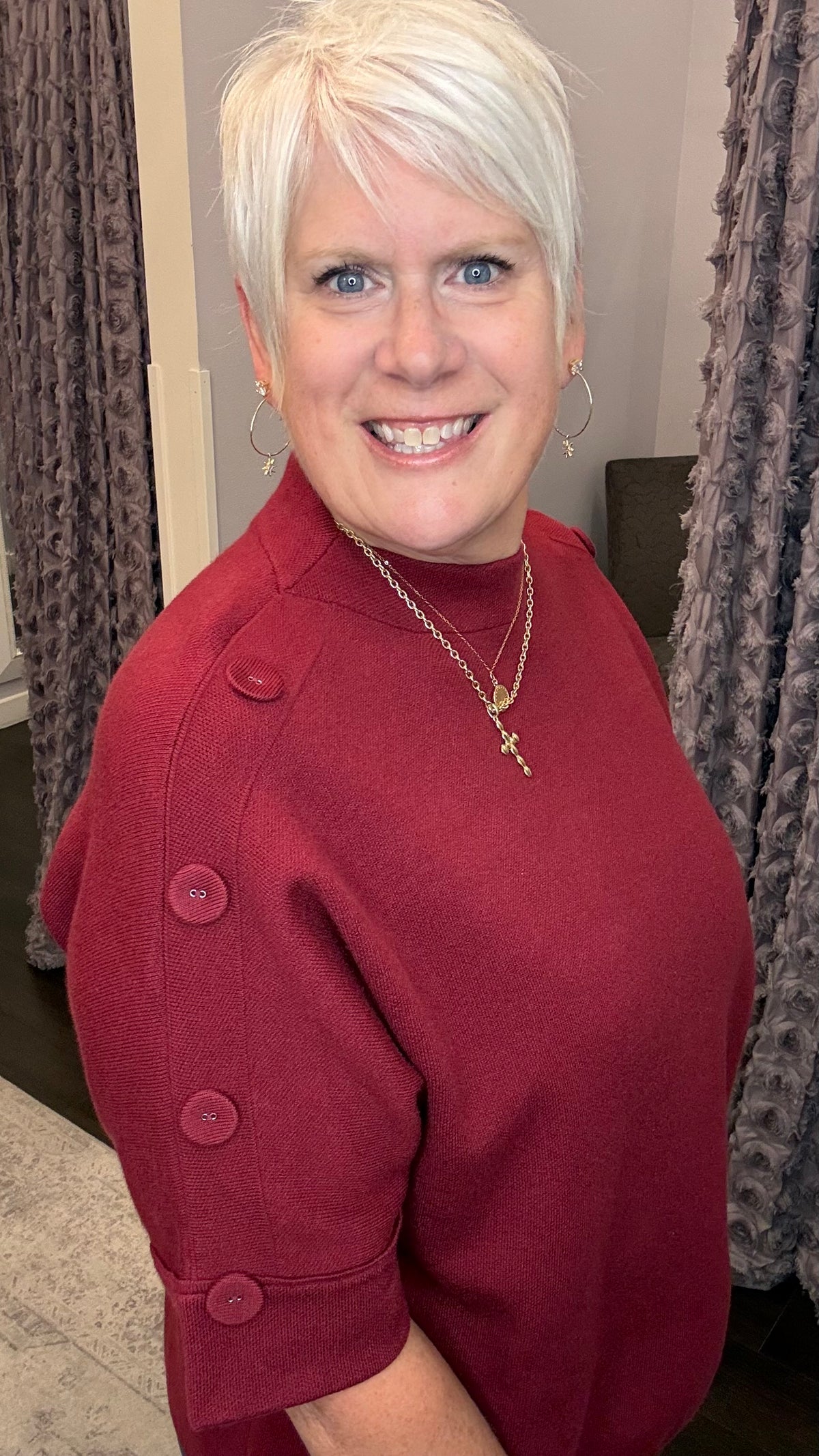 On The Button Sweater
