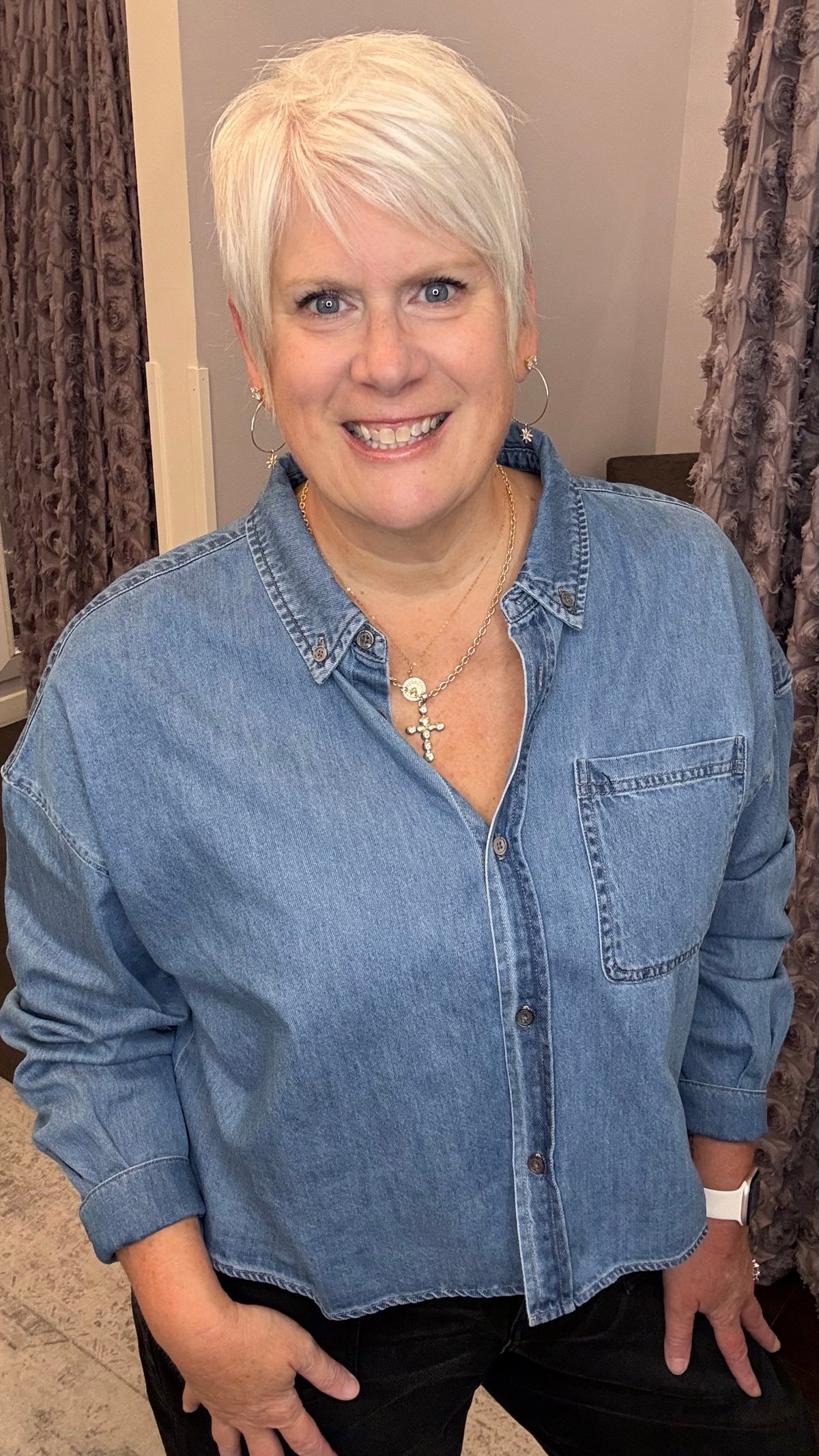 Cropped Adrianna in Ocean Wash by Dear John