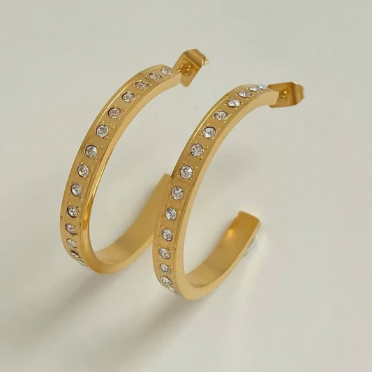 Lainey Hoops by Chan Sutt Pearls