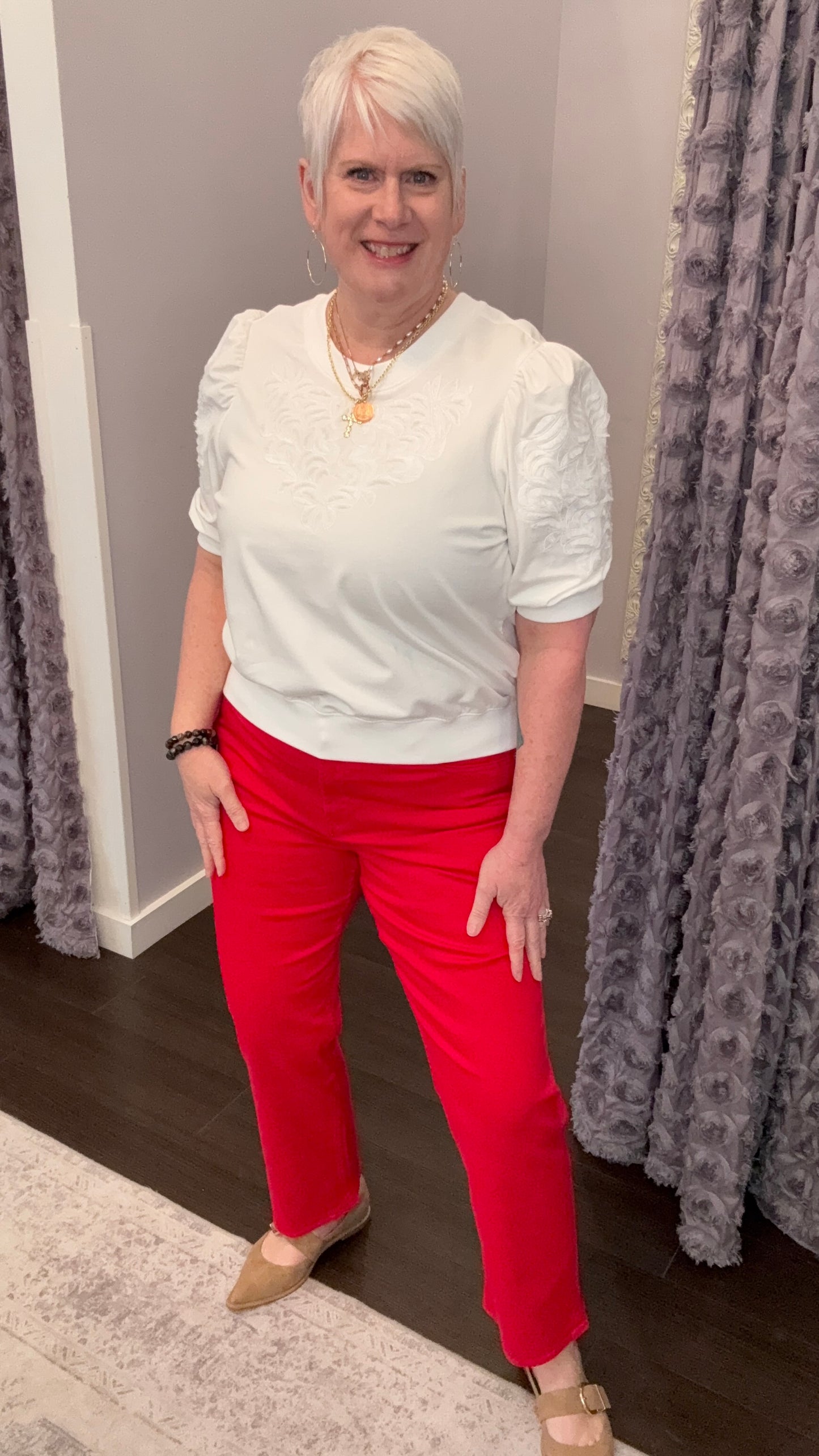 Anika Mid Rise in Salsa by Dear John