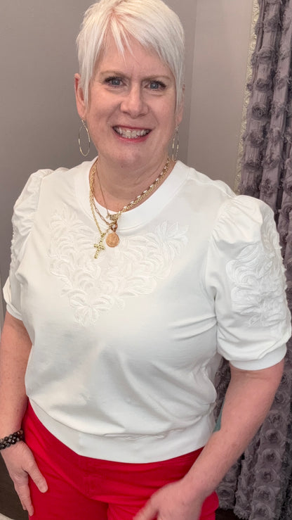 Kyle Embroidered Top by Dear John