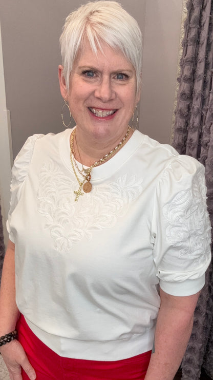 Kyle Embroidered Top by Dear John