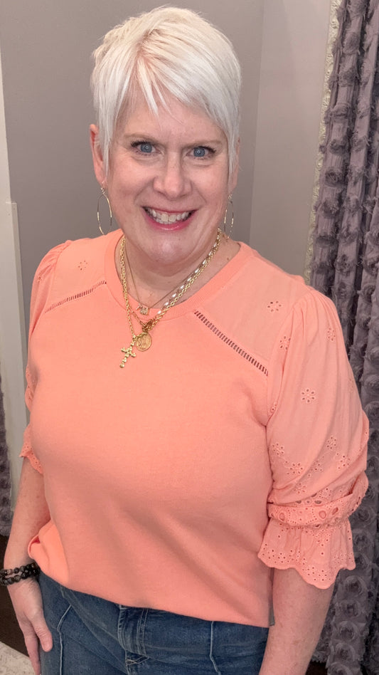 Lacey Pullover in Terracotta by Dear John