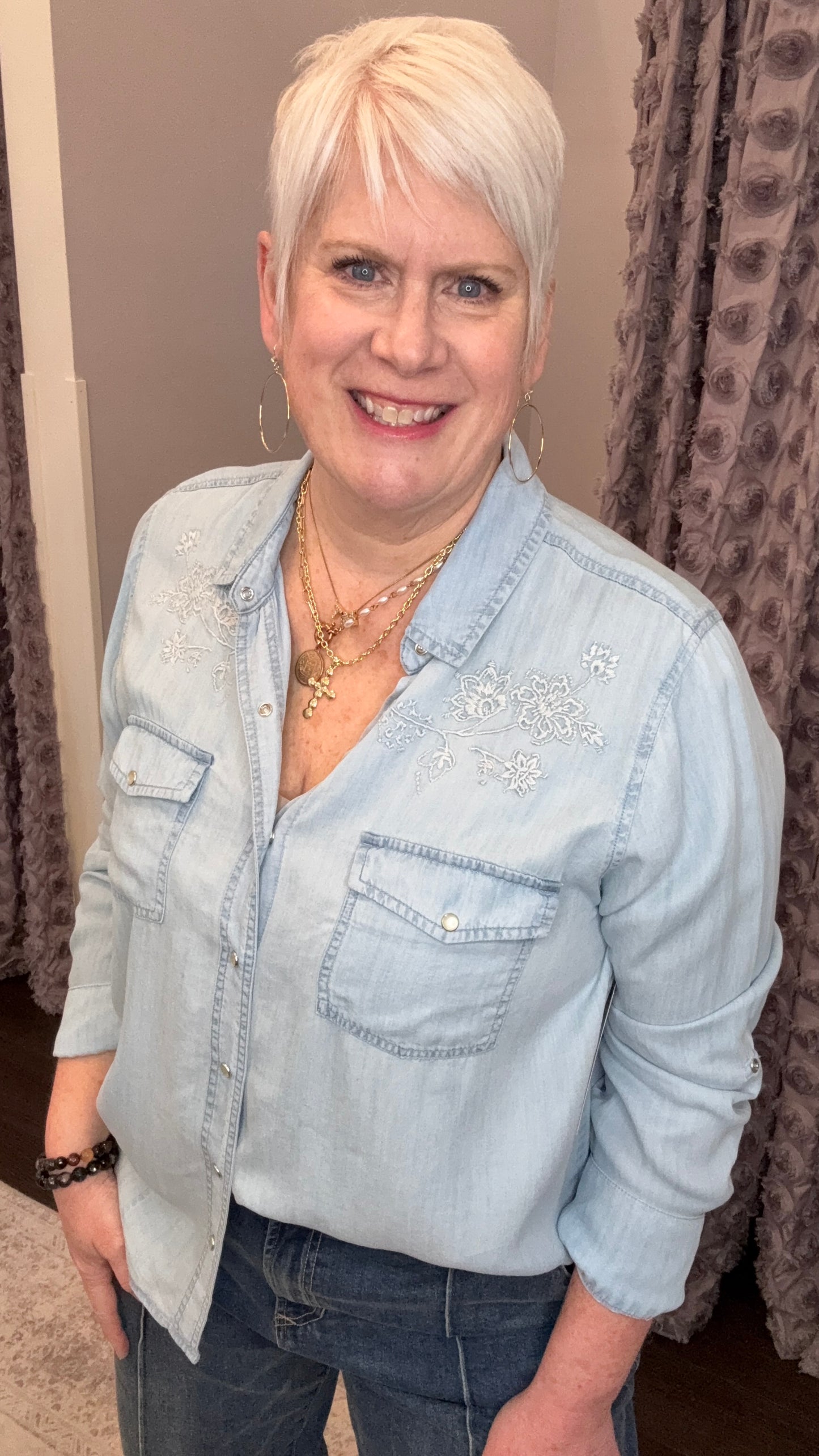 Star Top in Carolina Blue by Dear John