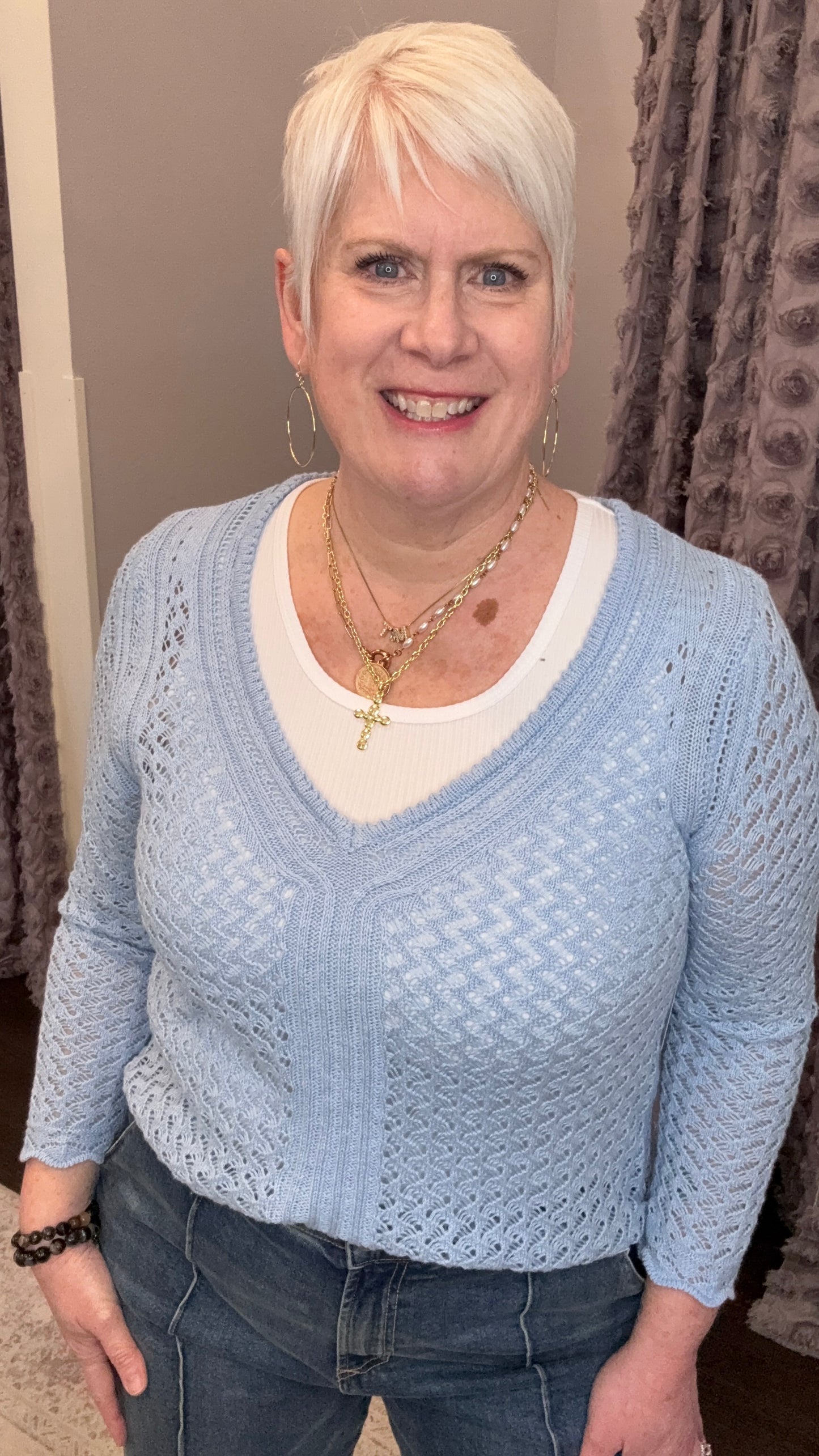 Vivi Sweater in Skyway by Dear John