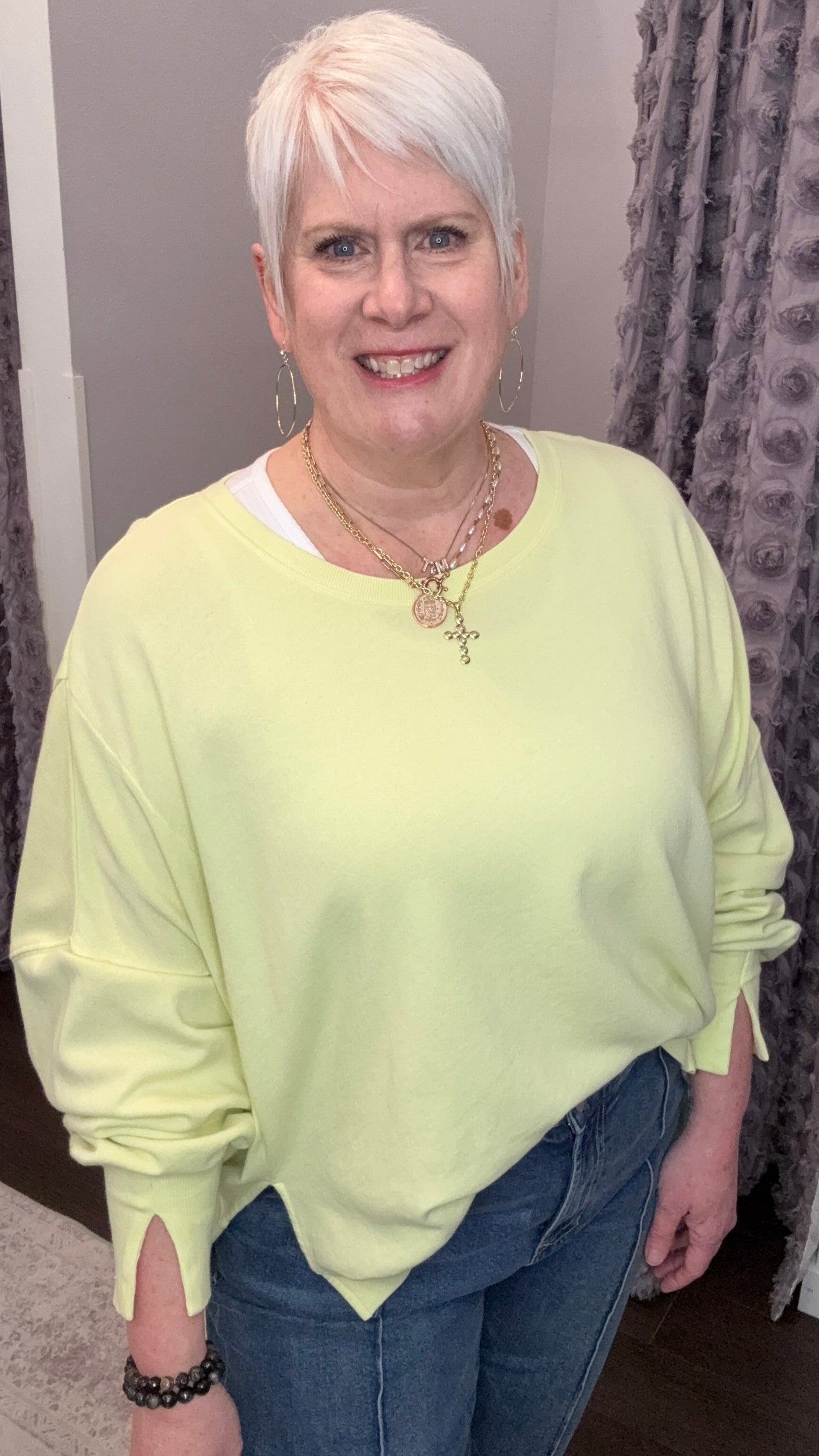 Trenton Pullover in Wax Yellow by Dear John