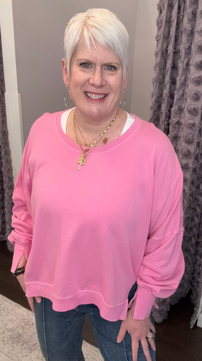 Trenton Pullover in Cashmere Rose by Dear John