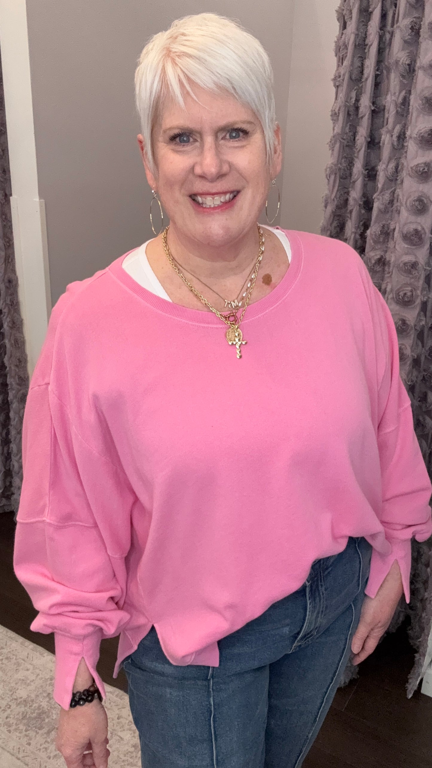 Trenton Pullover in Cashmere Rose by Dear John