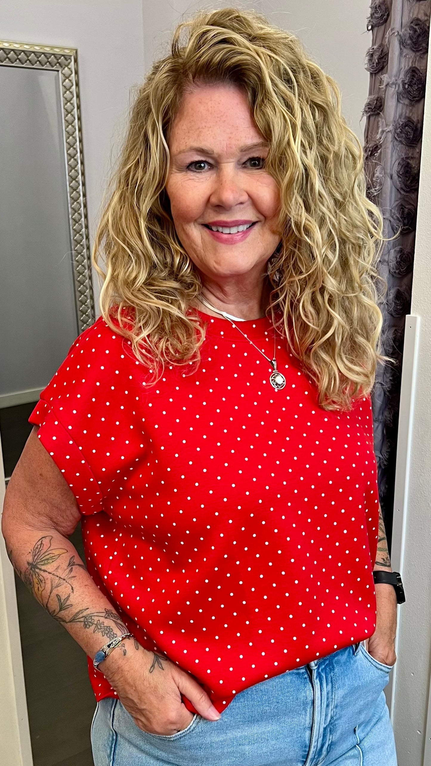 Firecracker Flair Scuba Top