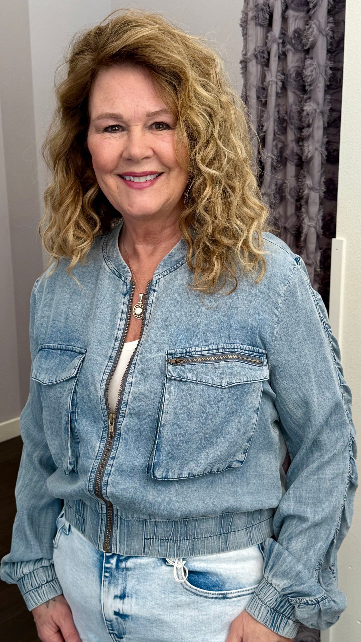 Soft Wash Bomber Jacket by Mystree