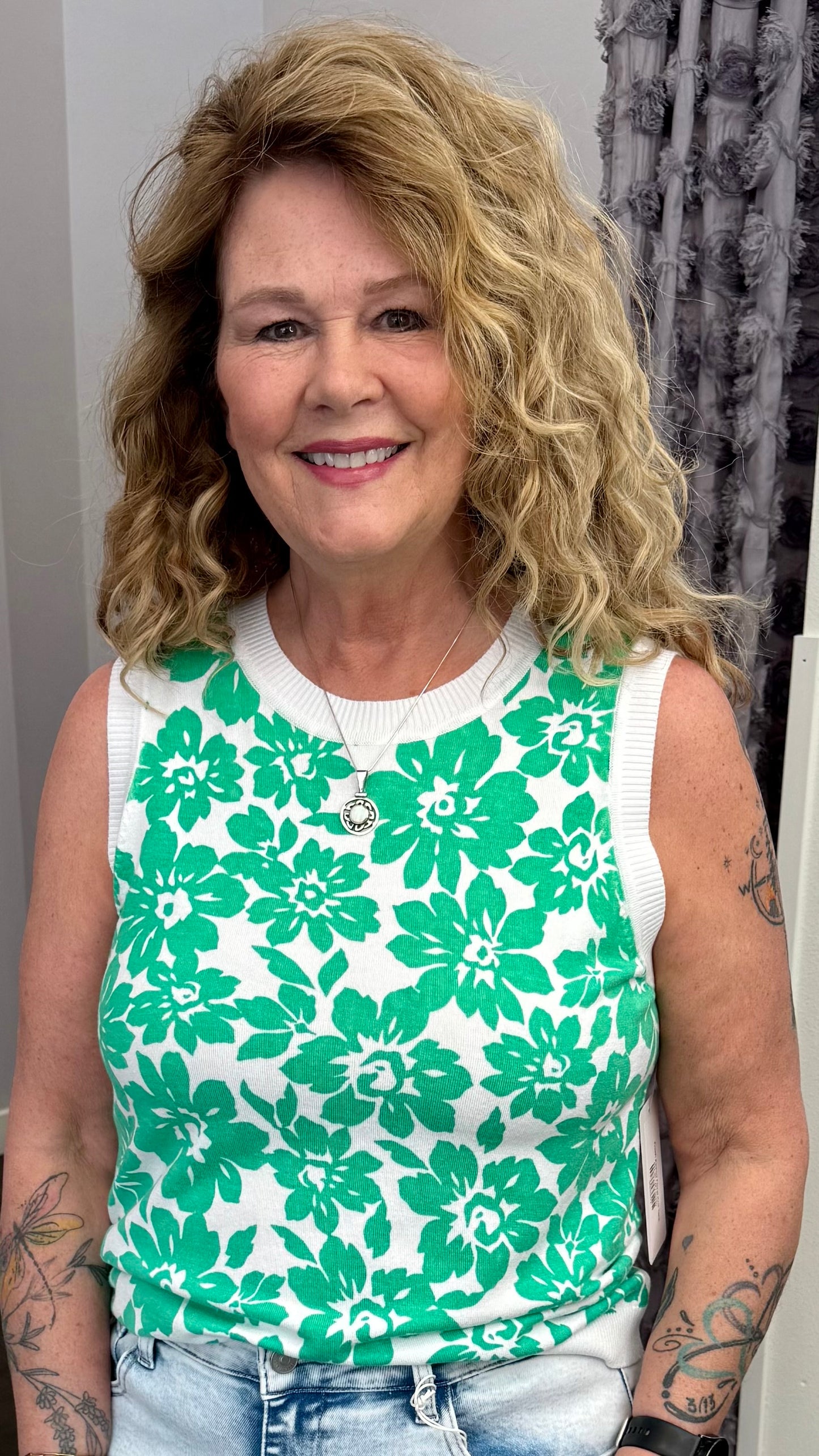 Fresh Picked Floral Knit Tank