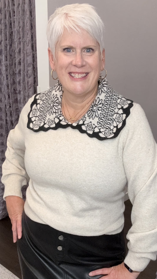 Collar Me Chic Sweater by THML