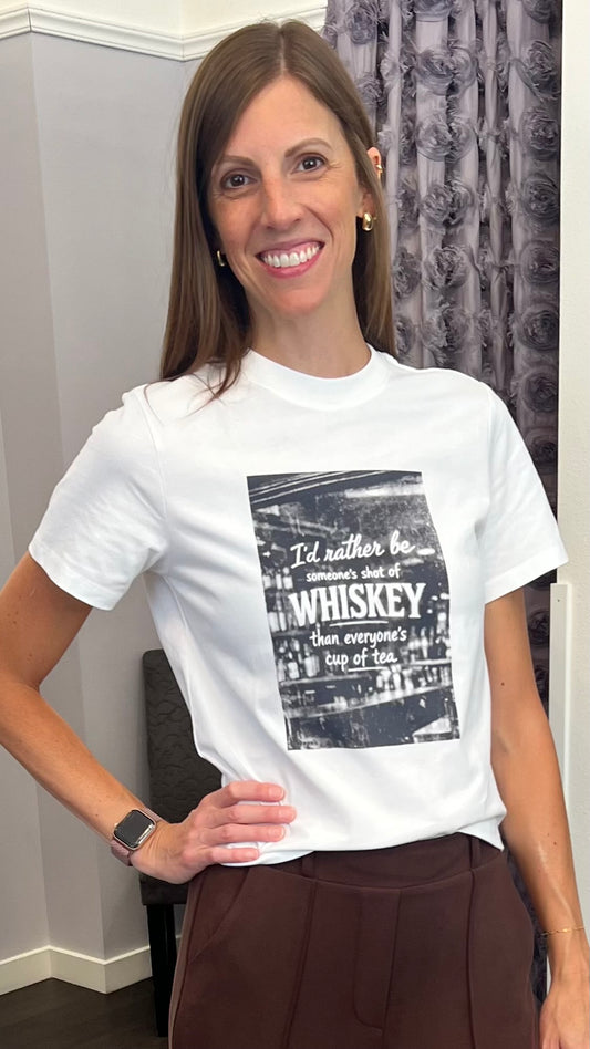 Rather Be Whiskey Mom Crop Tee
