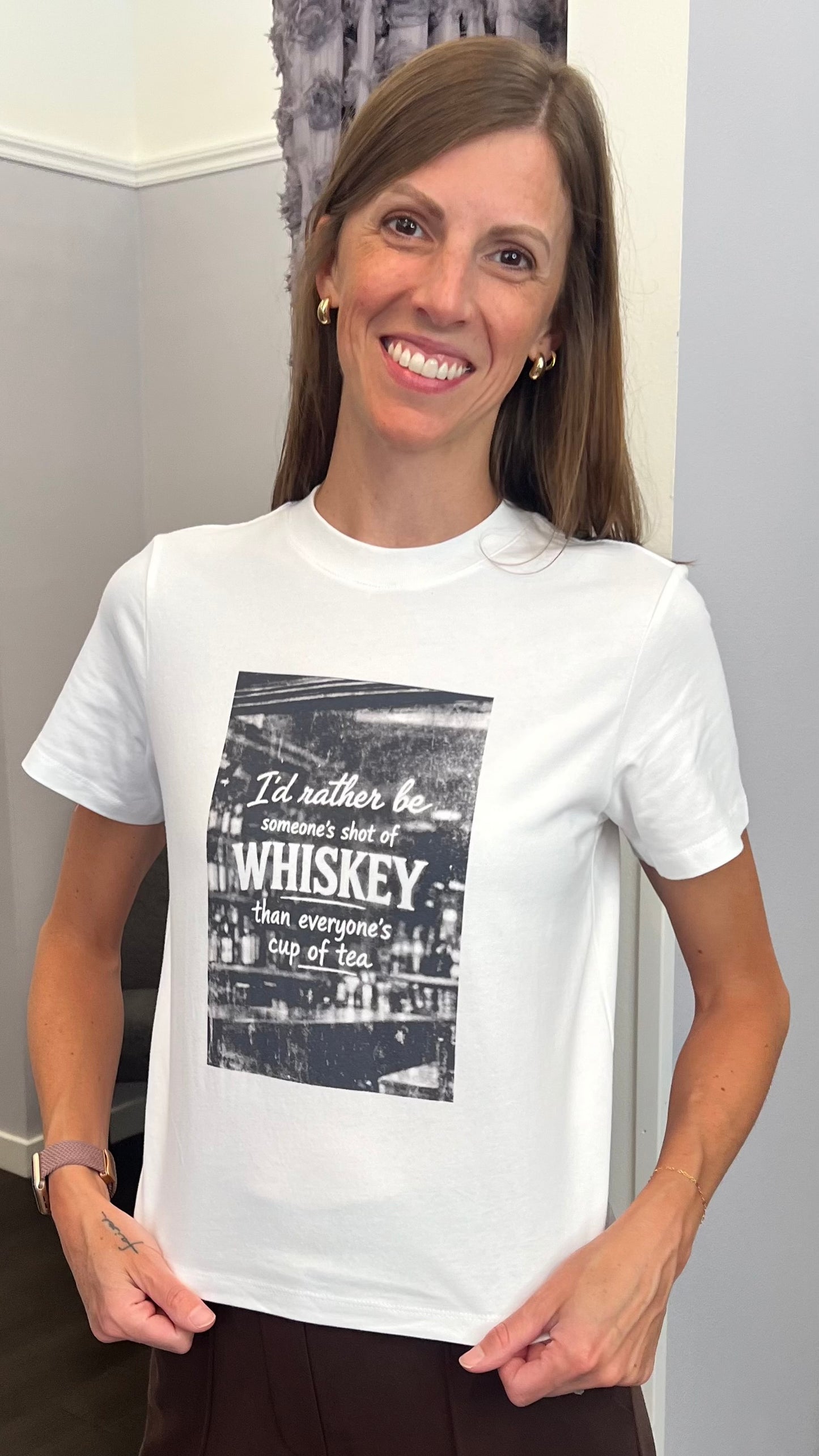 Rather Be Whiskey Mom Crop Tee