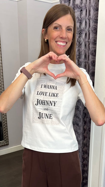 Johnny & June Mom Crop Tee