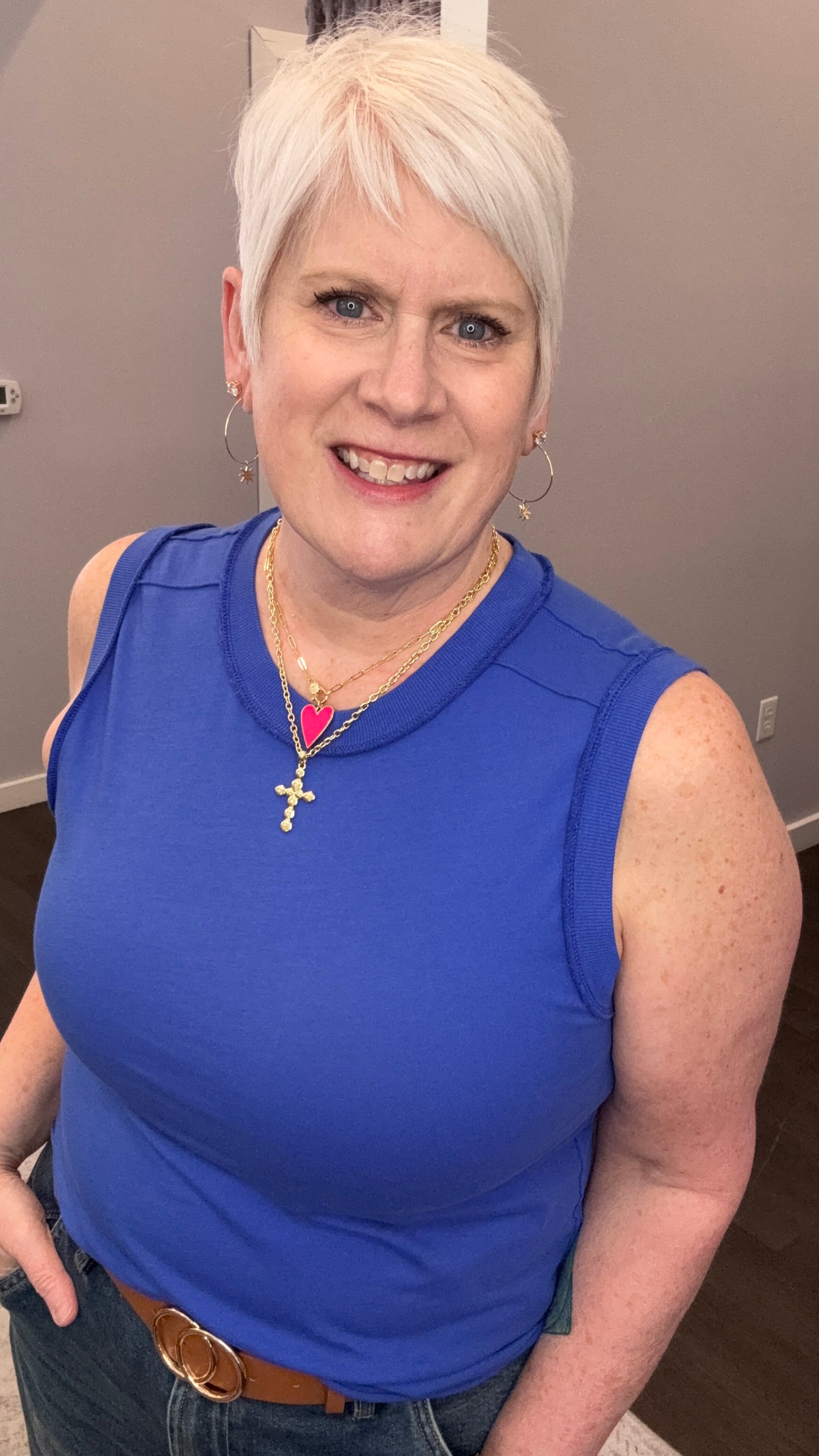 Zo Tank in Dazzling Blue by Dear John