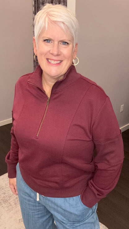 Cabernet Cozy Pullover