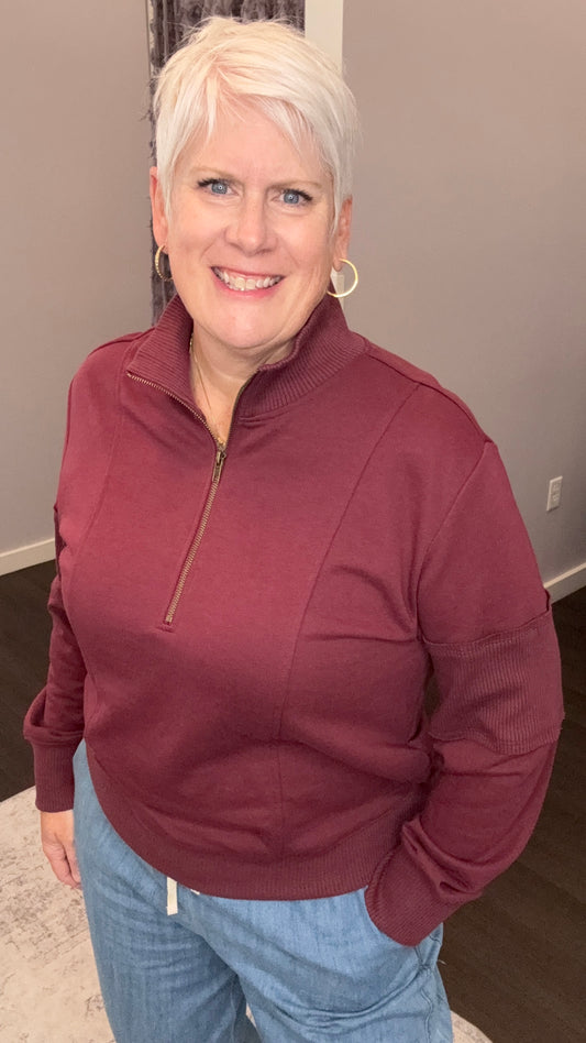 Cabernet Cozy Pullover