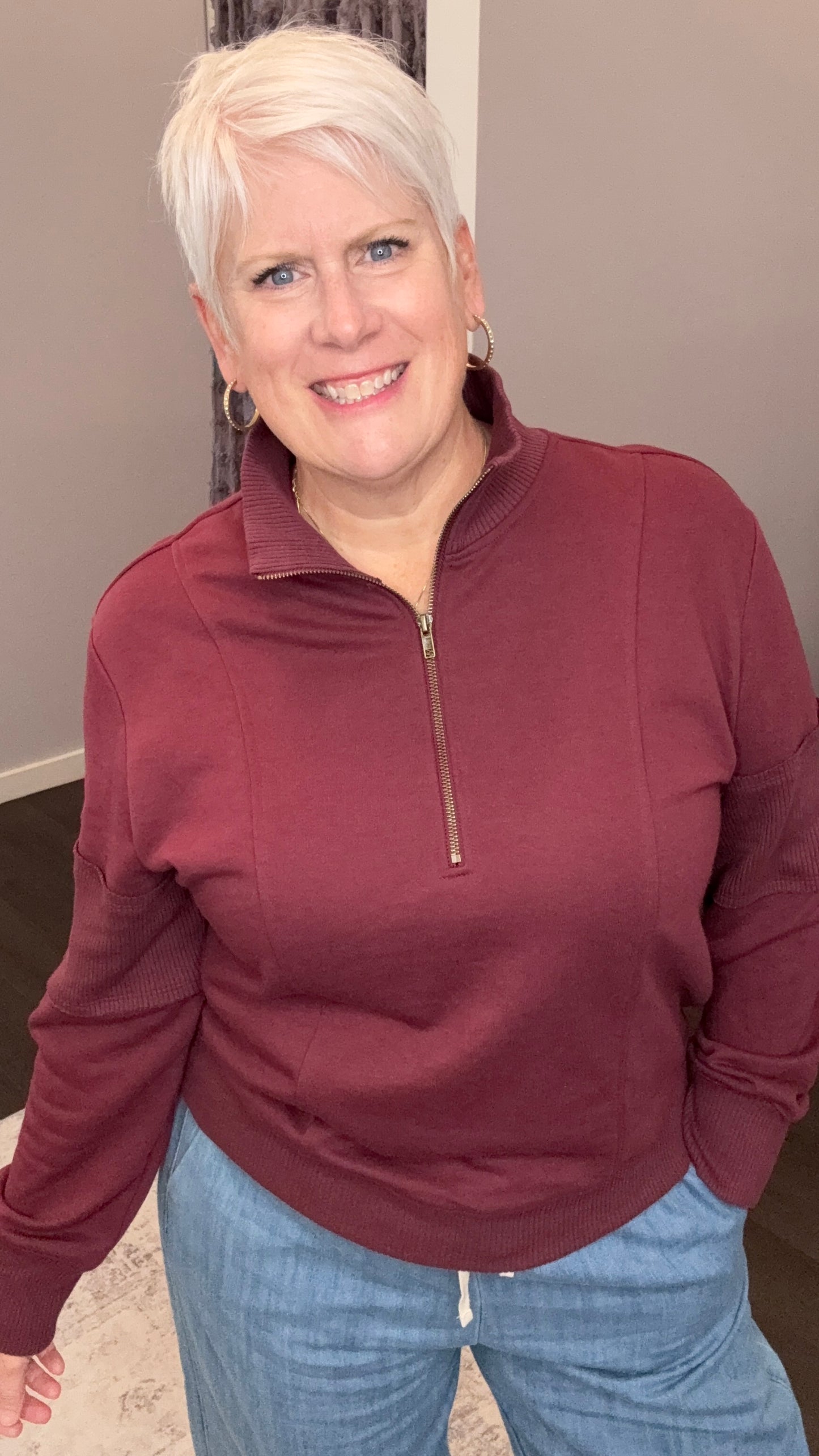 Cabernet Cozy Pullover